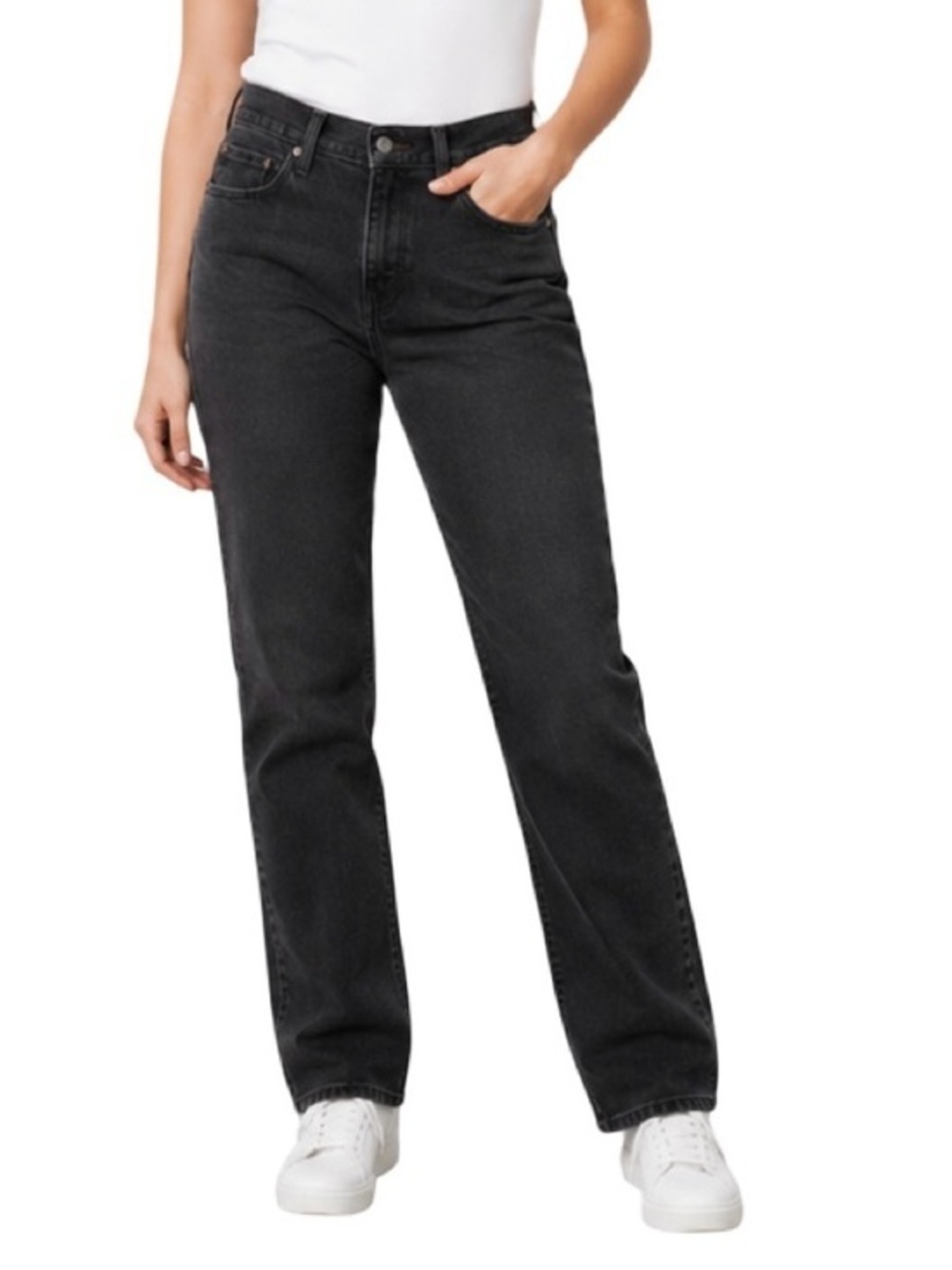 Levi’s 505 Straight Leg Black Jeans Women’s Size 29